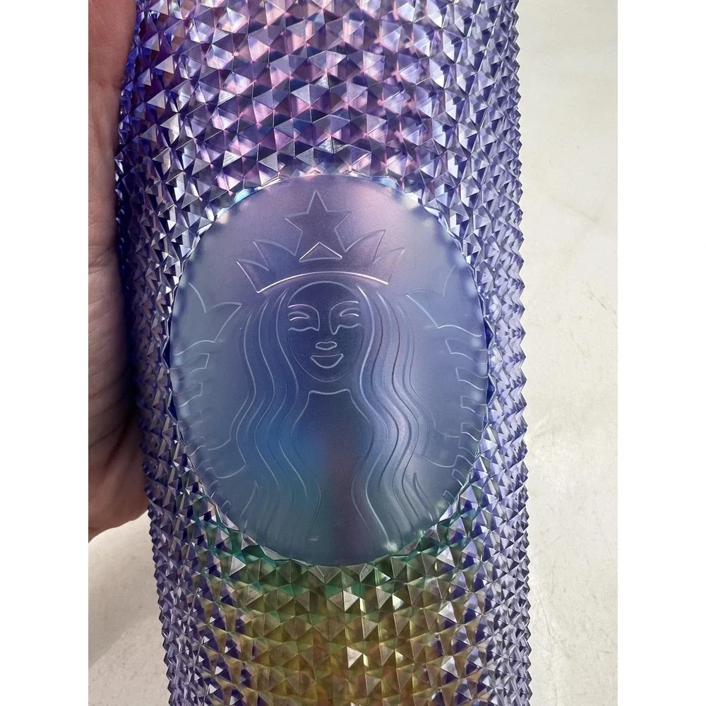 Starbucks Tumbler 24oz Sofie Birkin Pride 2023 Purple Studded Bling New